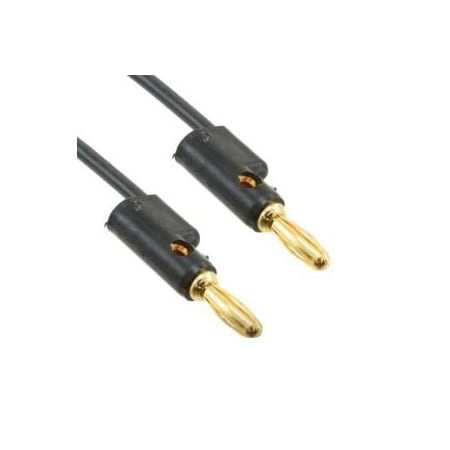 Banana Plug Patch Cord, Gold Black